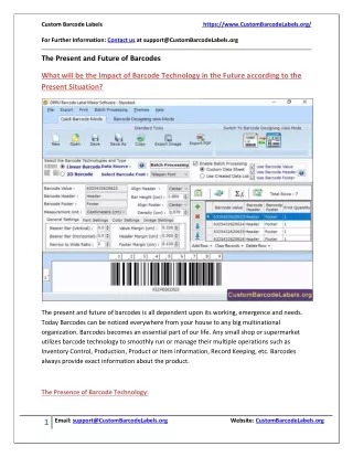 custom barcode labels for further information