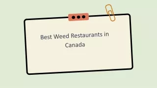 Best Weed Restaurants in Canada