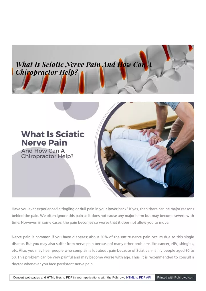 what is sciatic nerve pain