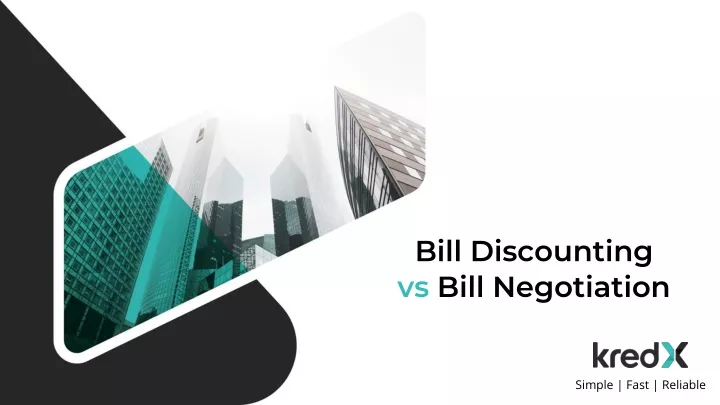 bill discounting vs bill negotiation