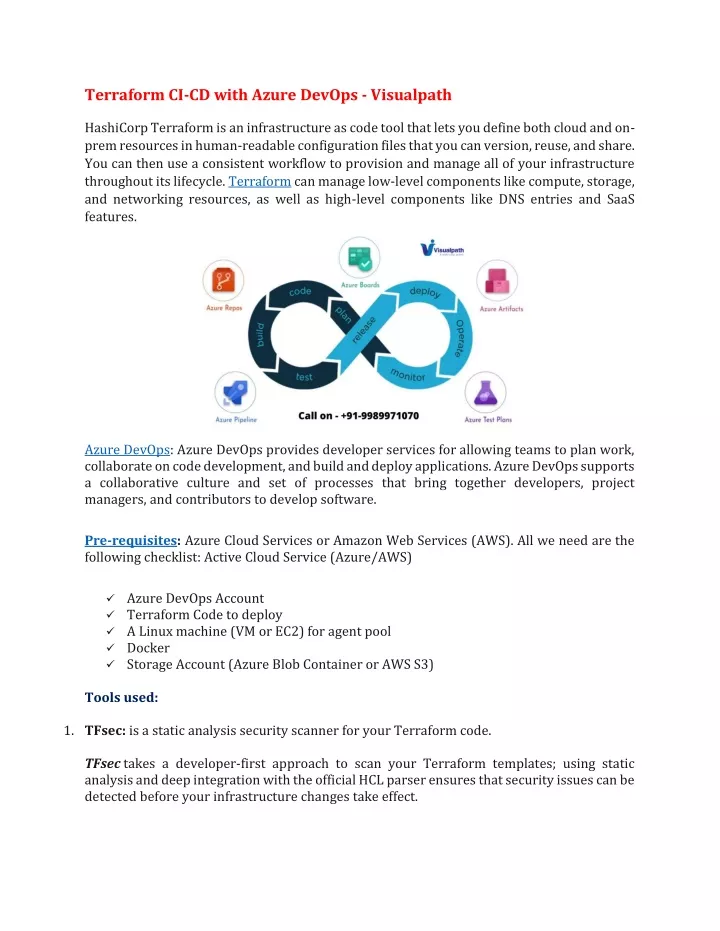 terraform ci cd with azure devops visualpath