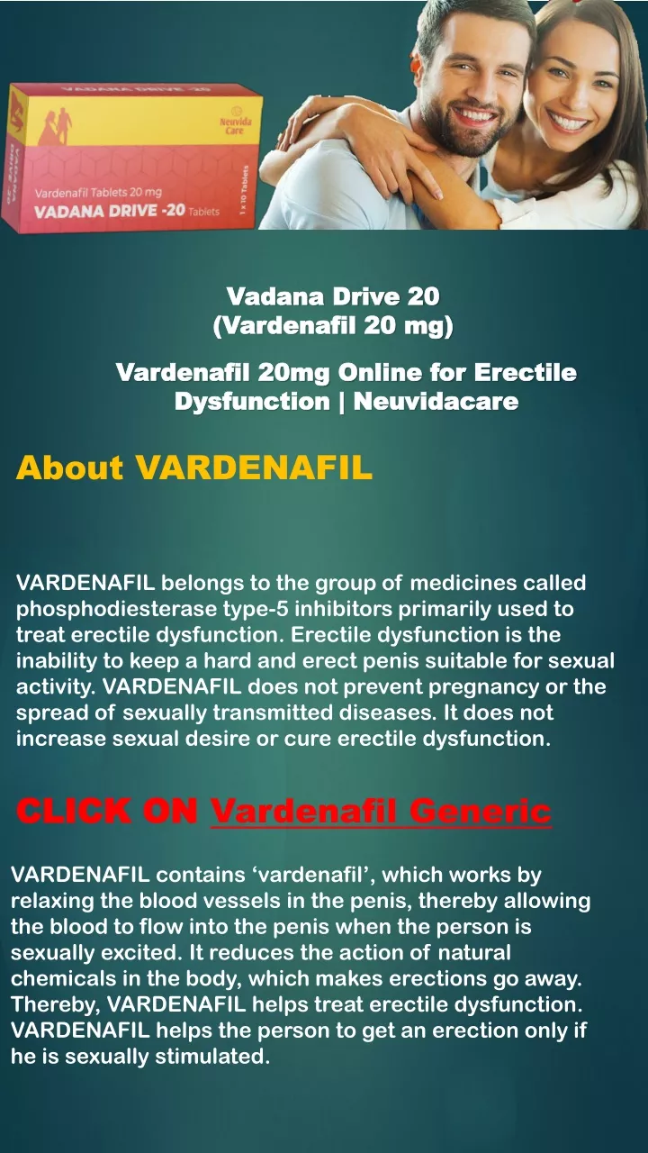 vadana drive 20 vardenafil 20 mg
