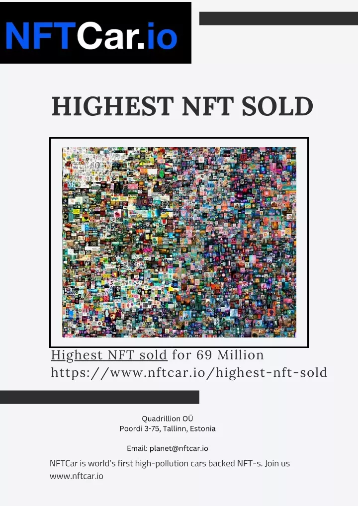 highest nft sold