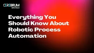 everything you should know about robotic process