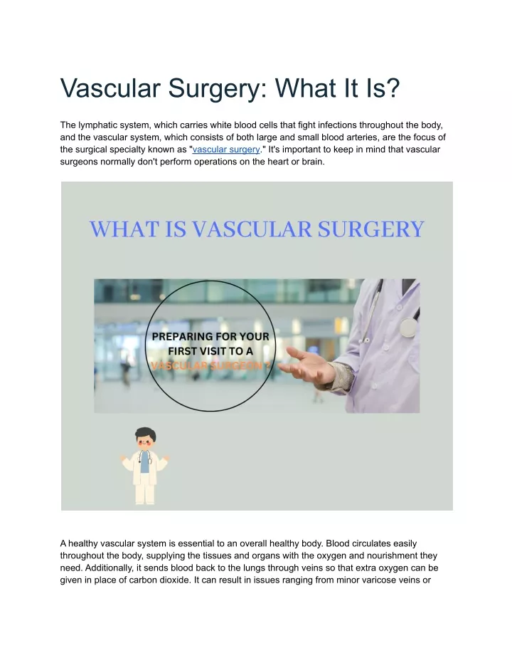 vascular surgery what it is