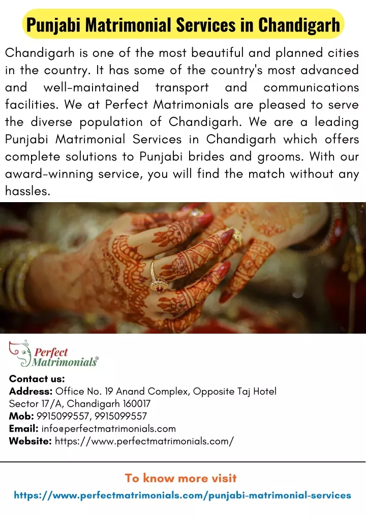 punjabi matrimonial services in chandigarh