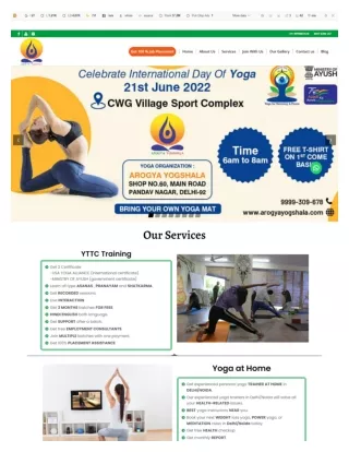 Yoga classes at home in Noida
