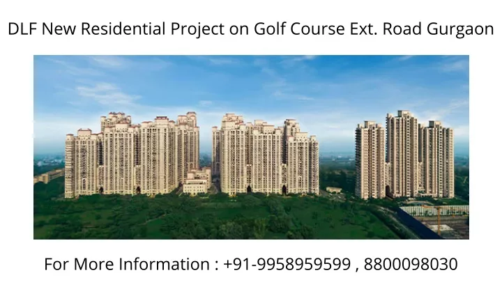 dlf new residential project on golf course