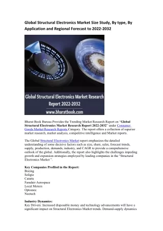 global structural electronics market size study