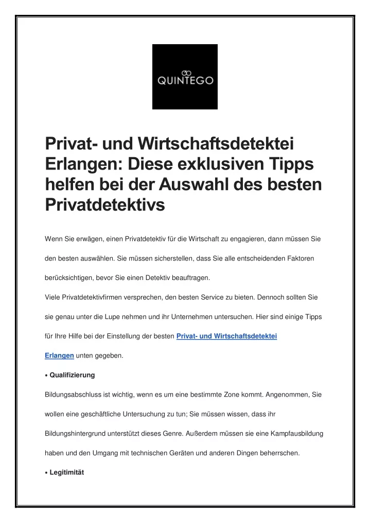 privat und wirtschaftsdetektei erlangen diese