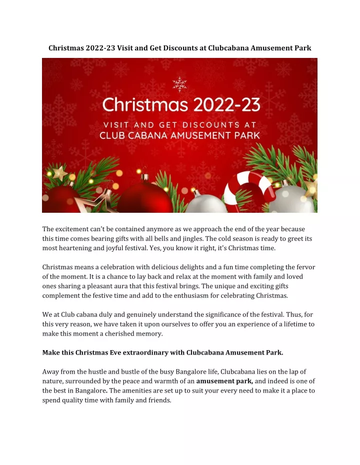 christmas 2022 23 visit and get discounts