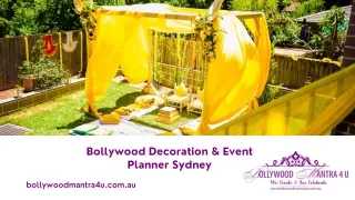 Bollywood Decoration & Event Planner Sydney