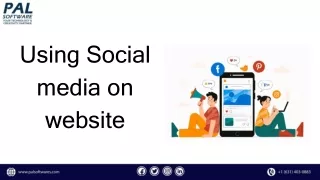 using social media on website