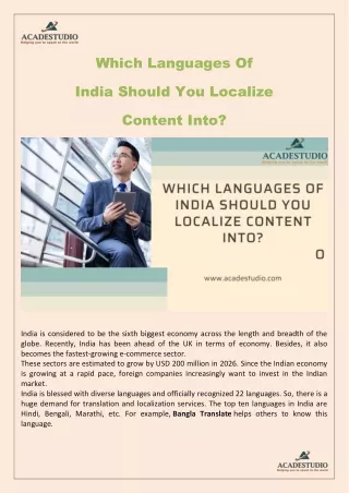 which languages of