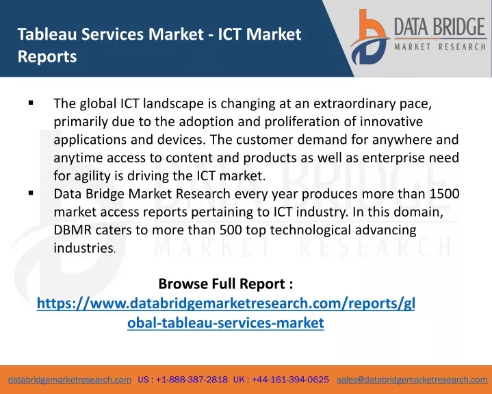 tableau services market ict market reports