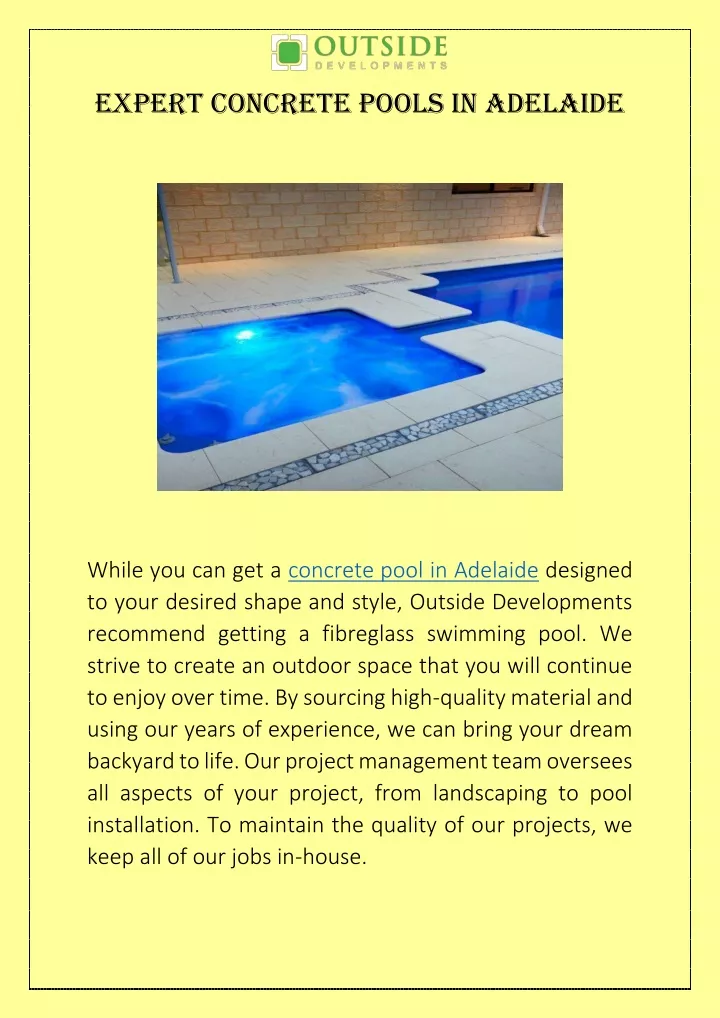 expert concrete pools in adelaide