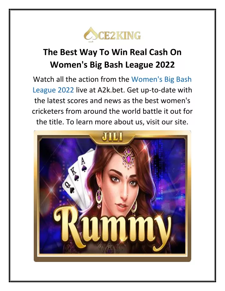 the best way to win real cash on women s big bash