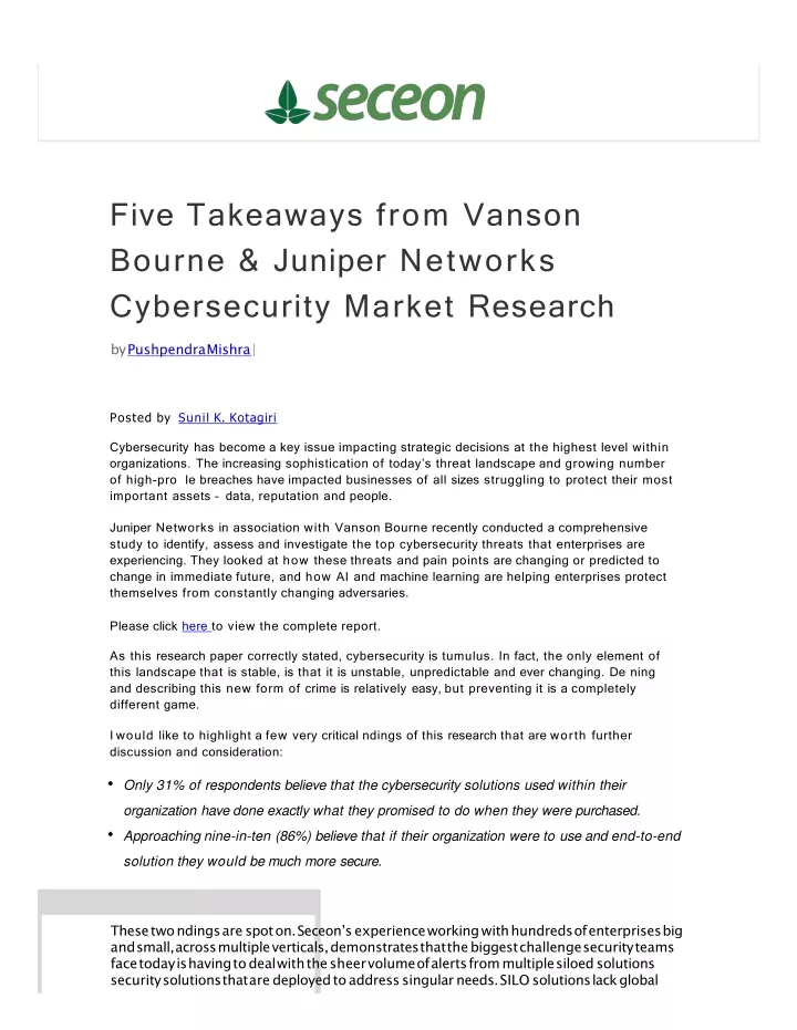 five takeaways from vanson bourne juniper