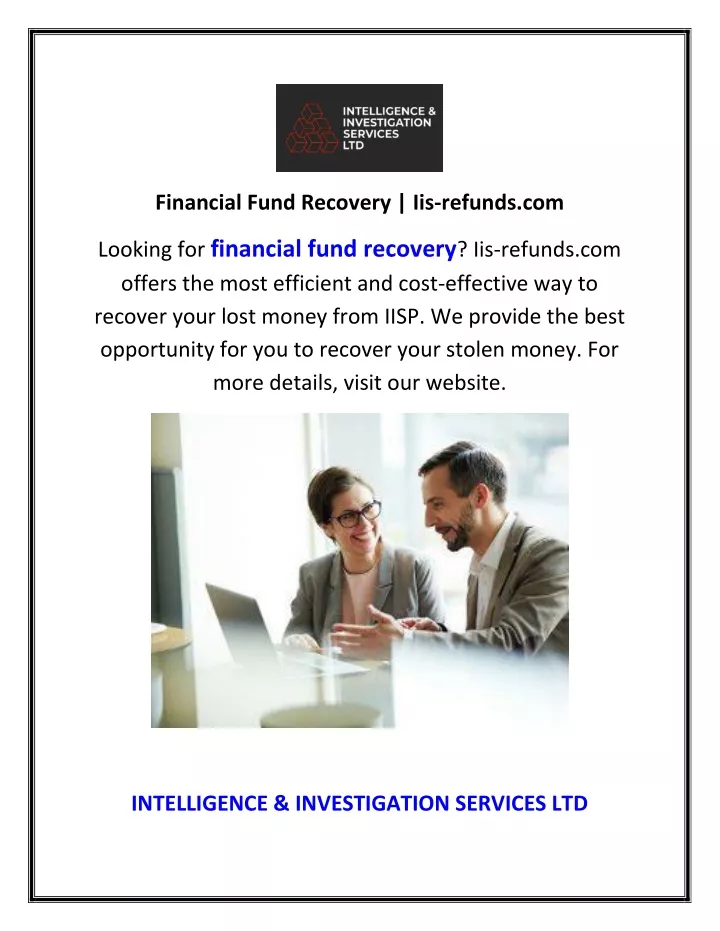 financial fund recovery iis refunds com