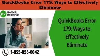 quickbooks error 179 ways to effectively eliminate