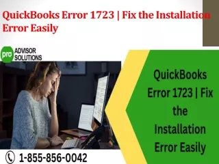 quickbooks error 1723 fix the installation error easily