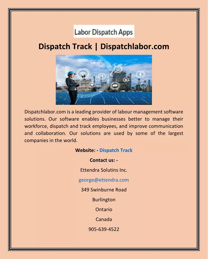 dispatch track dispatchlabor com