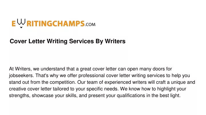 cover letter writing services by writers
