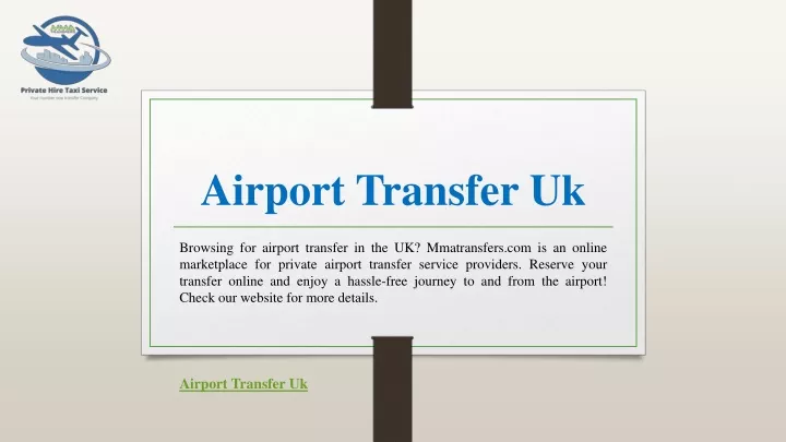 airport transfer uk