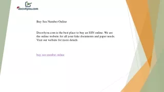 Buy Ssn Number Online  Docx4you.com