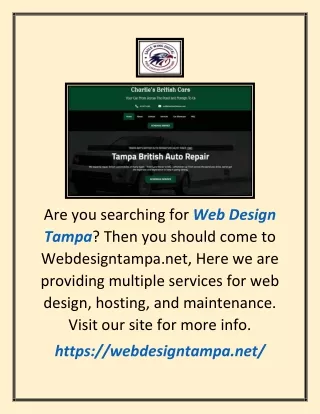 are you searching for web design tampa then