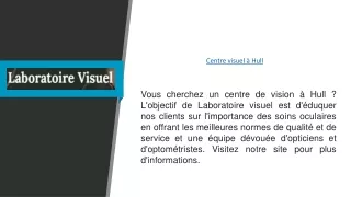 Centre visuel à Hull | Laboratoirevisuel.ca