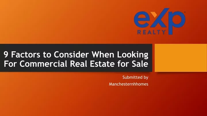 9 factors to consider when looking for commercial real estate for sale
