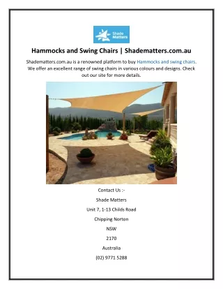 hammocks and swing chairs shadematters com au