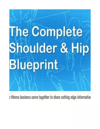 Complete Shoulder and Hip Blueprint™ eBook PDF Free Download