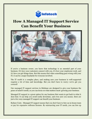 How A Managed IT Support Service Can Benefit Your Business
