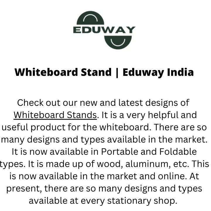 whiteboard stand eduway india
