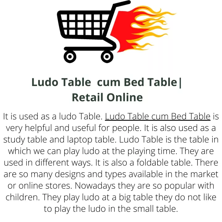 ludo table cum bed table retail online