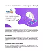 How can you increase customers & sales through the mobile app_ - slide 1