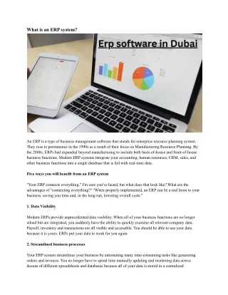 what is an erp system