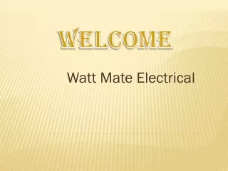 watt mate electrical