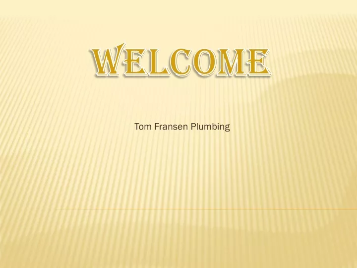 tom fransen plumbing