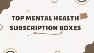 Top Mental Health Subscription Boxes