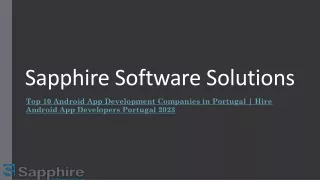 sapphire software solutions