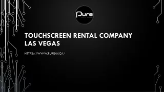 TOUCHSCREEN RENTAL COMPANY LAS VEGAS