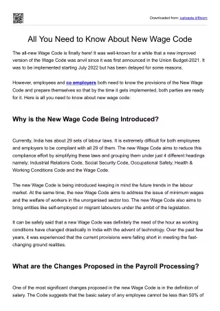 All You Need to Know About New Wage Code