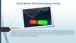 stock market technical analysis course