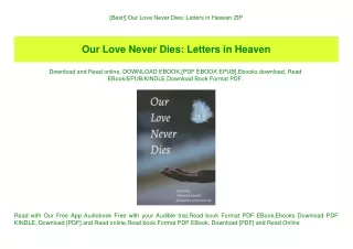 [Best!] Our Love Never Dies Letters in Heaven ZIP