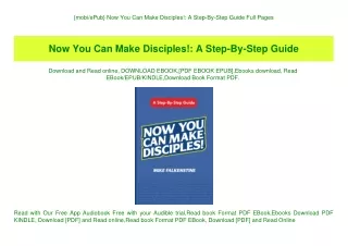 {mobiePub} Now You Can Make Disciples! A Step-By-Step Guide Full Pages