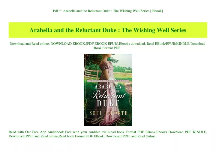 pdf arabella and the reluctant duke the wishing