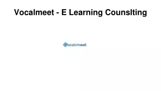 vocalmeet e learning counslting
